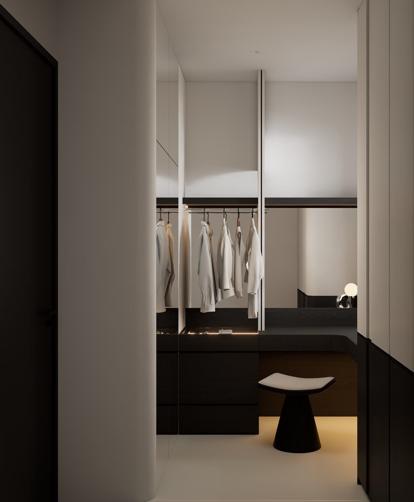 Walk-in wardrobe