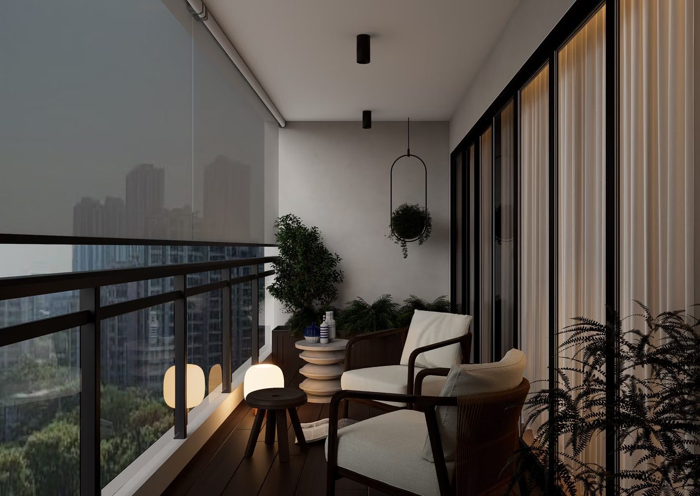 Balcony lounge